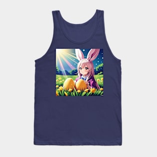 “Sunny Egg Hunt” Anime Bunny Girl Tank Top